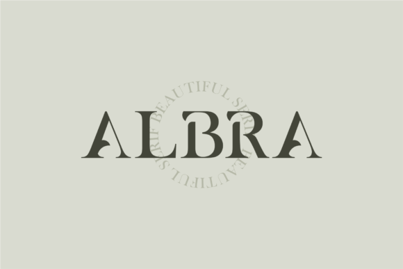Albra: A Bold Serif Font for Handmade Product Designs