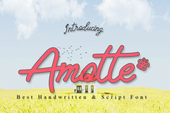 Amotte Font: A Delicate Handwritten Typeface for Crafters