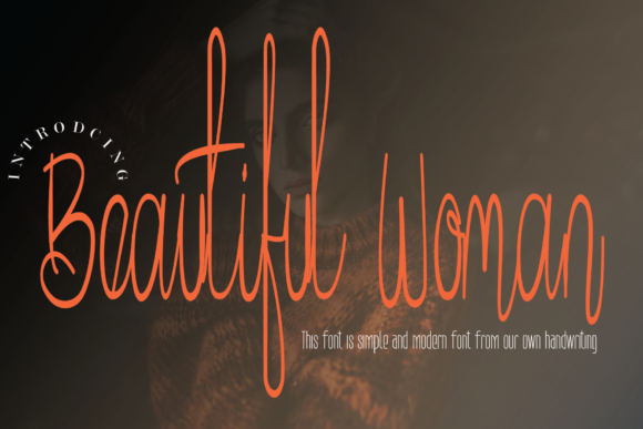 Beautiful Woman Font for Crafters and Small Shop Owners