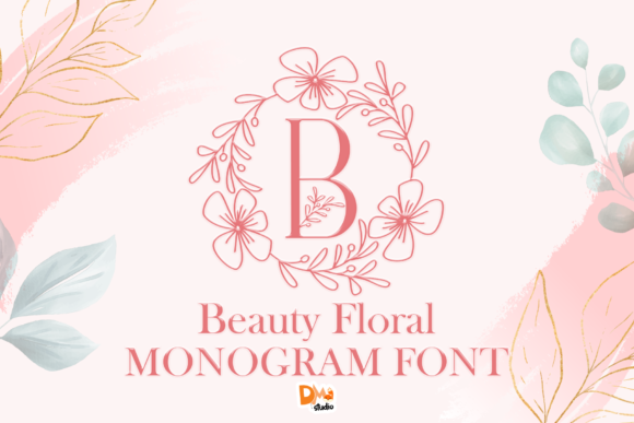 Beauty Floral Monogram Brings Romantic Charm to Handmade Products