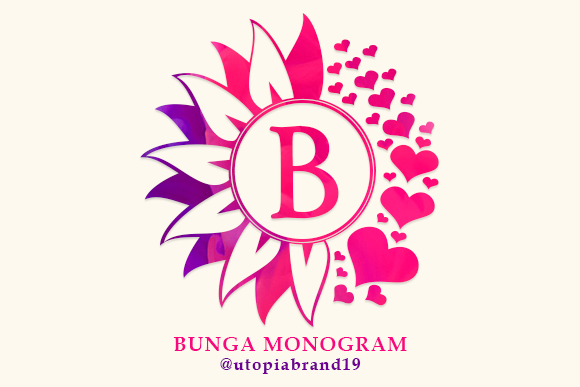 Bunga Monogram Brings Charm to Decorative Branding