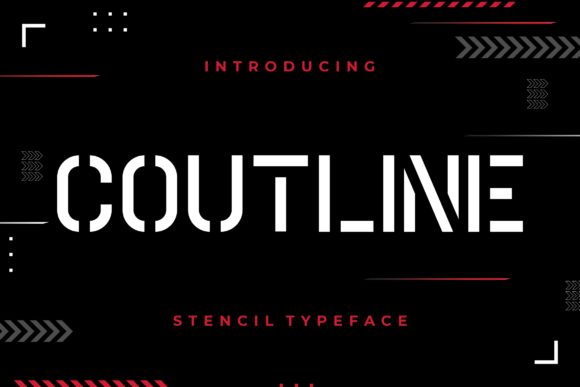 Coutline Stencil Typeface: A Web Designer's Review