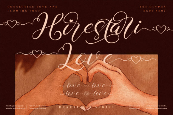 Hirestari Love: A Refined Script Font for Elegant Branding