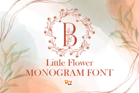 Little Flower Monogram Font for Campaigns That Feel Personal