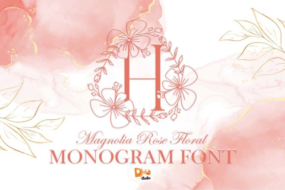 Magnolia Rose Floral Monogram: A Web Designer’s Review of This Decorative Typeface