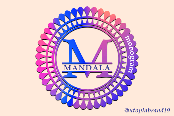 Mandala Monogram: A Decorative Font for Elegant Branding Projects