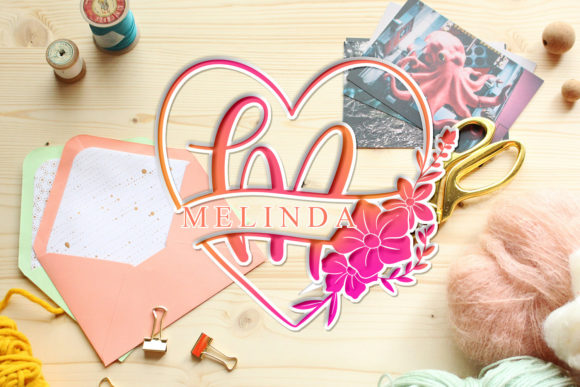 Melinda Monogram Font: A Delicate Typeface for Small Brands