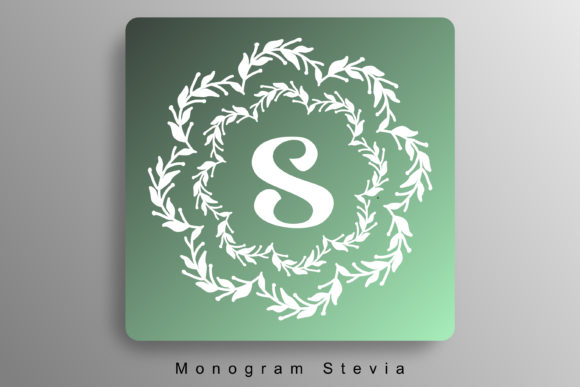Monogram Stevia: A Decorative Font for Handmade Sellers