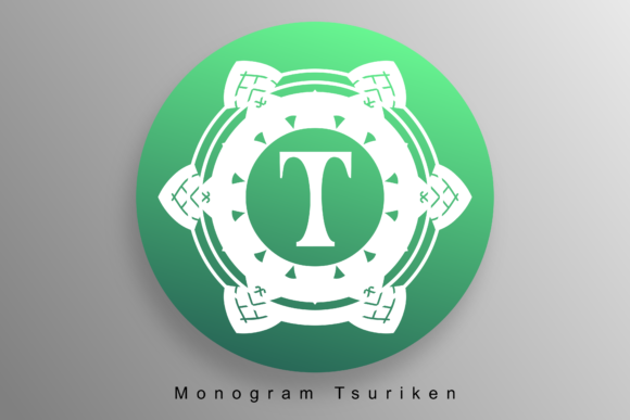 Monogram Tsuriken: A Decorative Font for Digital Brand Identity