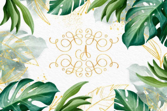Monogram Wedding: A Decorative Typeface for Small Business Branding