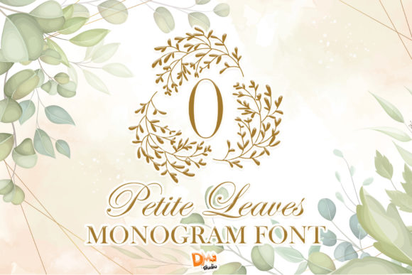 Petite Leaves Monogram: A Decorative Font for Thoughtful Branding