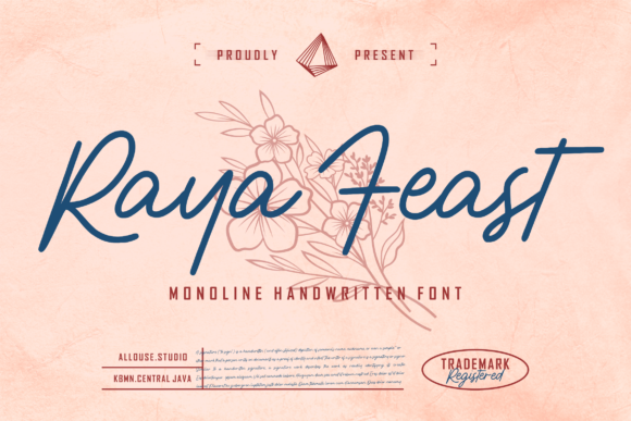 Raya Feast: A Handwritten Font for Editorial Mood and Readable Layouts