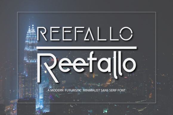 Reefallo: A Minimalist Sans Serif Font for Crafters and Makers