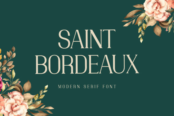 Saint Bordeaux Brings Thin Serif Elegance to Web Design