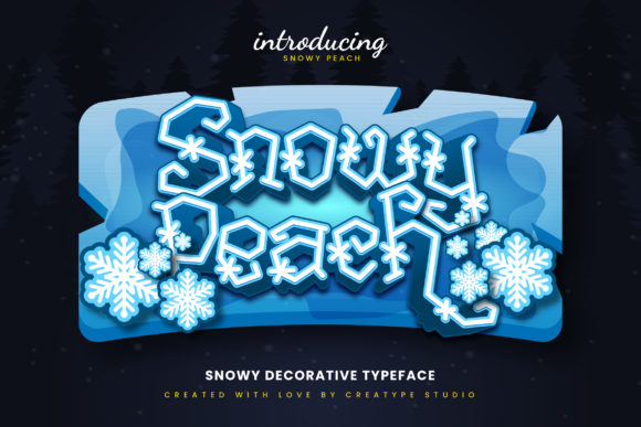 Snowy Peach Christmas Decorative: A Typeface for Distinct Branding