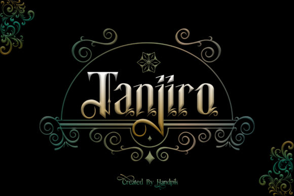 Tanjiro Blackletter Font for Modern Web Design