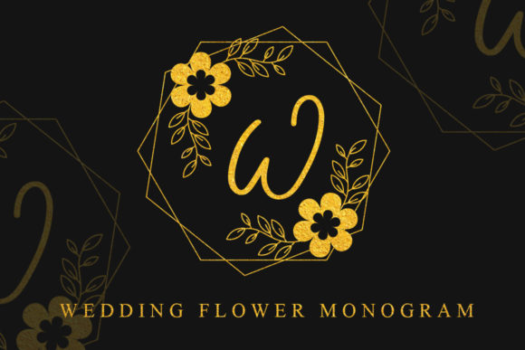 Wedding Flower Monogram: A Web Designer’s Decorative Font Review