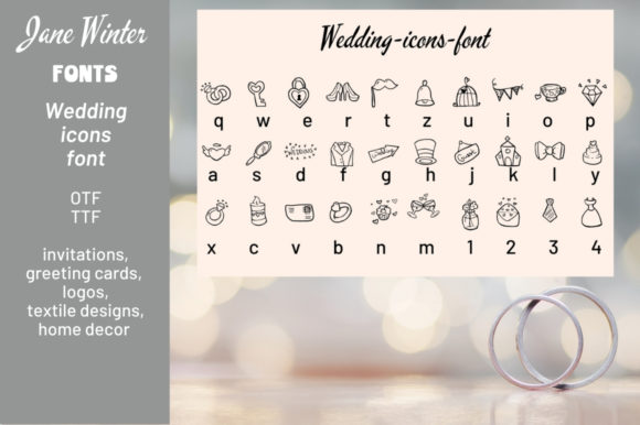Wedding Icons: A Dingbats Font for Marketing That Connects