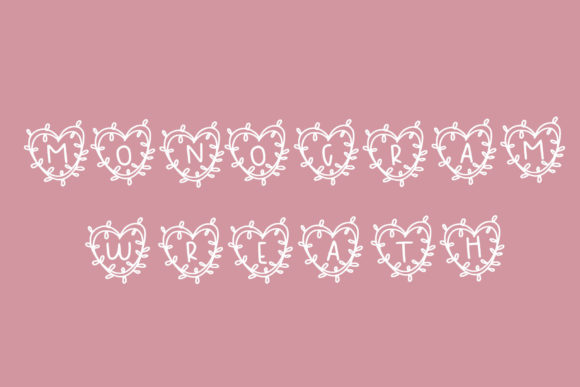 Wedding Monogram Dingbats: A Delicate Decorative Font for Brand Identity Work